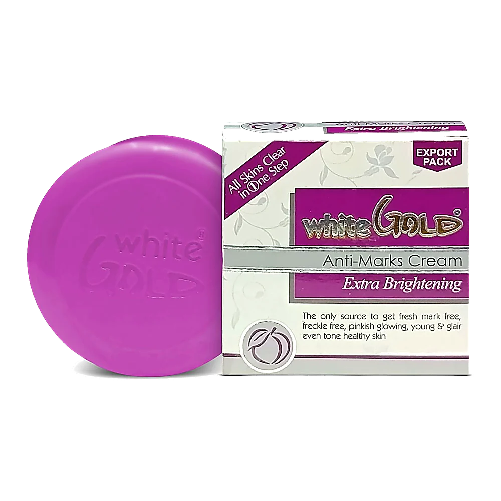 White Gold Anti-Marks Cream Extra Brightening purple jar and export pack box